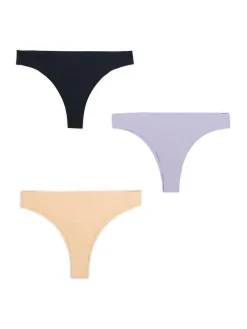 Cropp Bielizna*3 pack bezszwowych majtek brazilian czarny