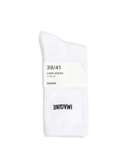 Cropp Skarpety, Rajstopy*3 pack ch skarpet z haftem biały