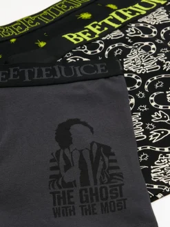 Cropp Bokserki*3 pack bokserek Beetlejuice czarny