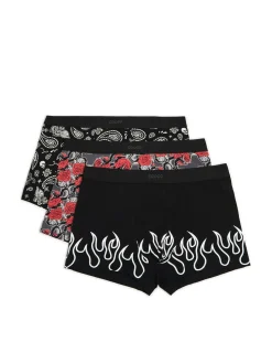 Cropp Bokserki*3 pack bokserek w stylu punk rock czarny