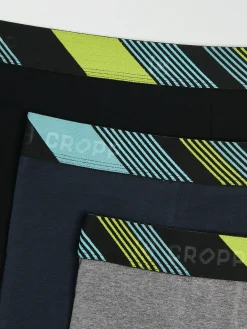 Cropp Bokserki*3 pack bokserek z kolorowym wykończeniem zielony