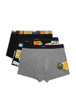 Cropp Bokserki*3 pack bokserek z kolorowym nadrukiem czarny
