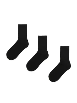 Cropp Skarpety, Rajstopy*3 pack ch skarpetek basic czarny