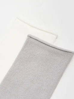 Cropp Skarpety, Rajstopy*2 pack długich modalowych skarpetek jasnyszary