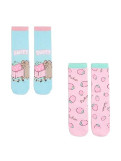 Cropp Skarpety, Rajstopy*2 pack długich skarpet Pusheen wielobarwny