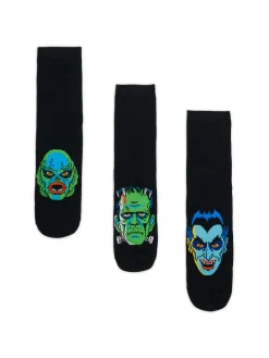 Cropp Skarpetki*3 pack długich skarpet Universal Monsters czarny