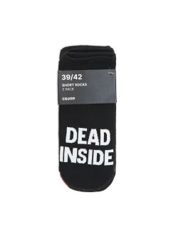 Cropp Skarpetki*5 pack krótkich skarpet czarny