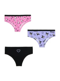 Cropp Bielizna*3 pack majtek hipster Hello Kitty i Kuromi wielobarwny