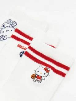 Cropp Skarpety, Rajstopy*3 pack skarpet Hello Kitty biały