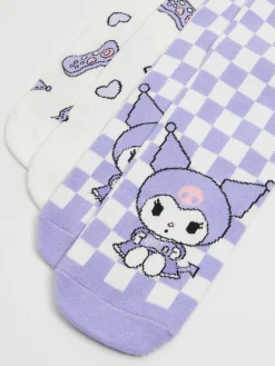 Cropp Skarpety, Rajstopy*2 pack skarpet Kuromi fioletowy