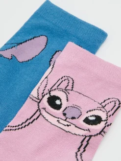 Cropp Skarpety, Rajstopy*2 pack skarpet Stitch i Angel wielobarwny