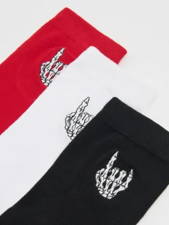 Cropp Skarpetki*3 pack skarpet w różnych kolorach biały