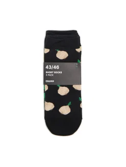 Cropp Skarpetki*3 pack skarpet z food printem czarny