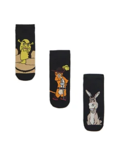 Cropp Skarpetki*3 pack skarpet ze Shrekiem czarny