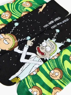 Cropp Skarpetki*2 pack skarpetek Rick and Morty czarny