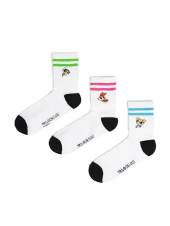 Cropp Skarpety, Rajstopy*3 pack skarpetek The Powerpuff Girls biały