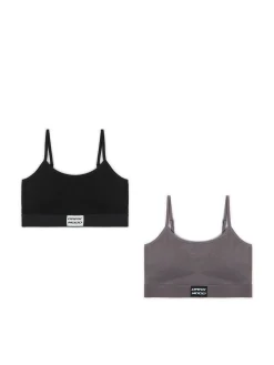 Cropp Bielizna*2 pack sportowych staników czarny