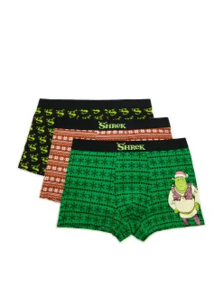 Cropp Akcesoria Świąteczne|Bokserki*3 pack świątecznych bokserek Shrek czerwony