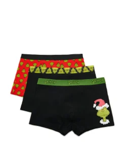 Cropp Akcesoria Świąteczne|Bokserki*3 pack świątecznych bokserek z Grinchem czarny