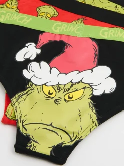 Cropp Akcesoria Świąteczne|Bielizna*3 pack świątecznych majtek z Grinchem wielobarwny