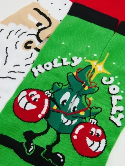 Cropp Akcesoria Świąteczne|Skarpetki*2 pack świątecznych skarpet zielony