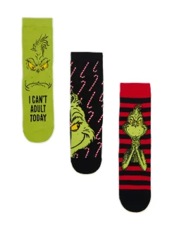 Cropp Akcesoria Świąteczne|Skarpetki*3 pack świątecznych skarpet Grinch zielony