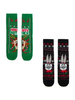 Cropp Akcesoria Świąteczne|Skarpetki*2 pack świątecznych skarpet Looney Tunes wielobarwny
