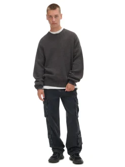 Cropp Swetry*Żakardowy sweter szary