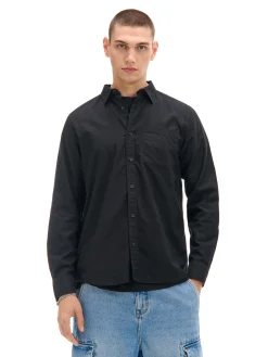 Cropp Koszule*Bawełniana czarna koszula czarny