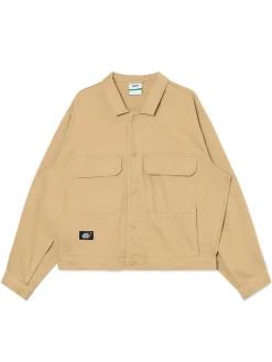 Cropp Denim*Bawełniana kurtka katanka beżowy