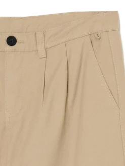 Cropp Spodnie*Bawełniane spodnie loose beżowy