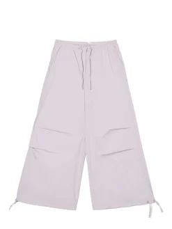 Cropp Spodnie*Bawełniane spodnie wide leg beżowy