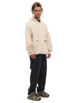 Cropp Bluzy*Beżowa bluza loose z kapturem beżowy