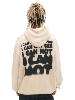 Cropp Bluzy*Beżowa bluza loose z kapturem beżowy