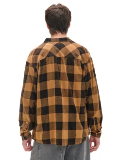 Cropp Koszule*Beżowa koszula w kratę beżowy