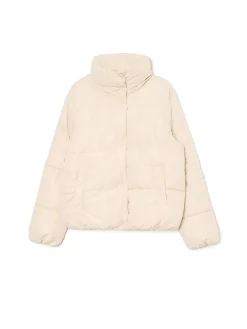 Cropp Kurtki, Płaszcze*Beżowa kurtka puffer beżowy