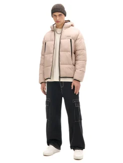 Cropp Kurtki Zimowe|Kurtki, Płaszcze*Beżowa pikowana kurtka puffer beżowy