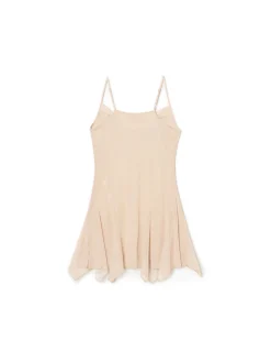 Cropp Sukienki, Kombinezony*Beżowa sukienka mini na ramiączkach beżowy