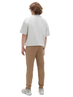 Cropp Spodnie*Beżowe joggery z kieszeniami cargo beżowy