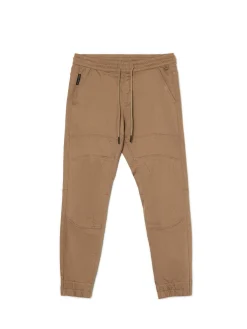 Cropp Spodnie*Beżowe joggery z kieszeniami cargo beżowy
