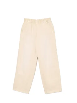 Cropp Spodnie*Beżowe spodnie baggy z wysokim stanem beżowy