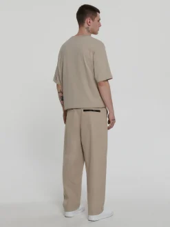 Cropp Spodnie*Beżowe spodnie loose ADU.LTD beżowy