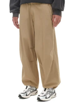 Cropp Spodnie*Beżowe spodnie parachute beżowy