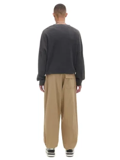 Cropp Spodnie*Beżowe spodnie parachute beżowy