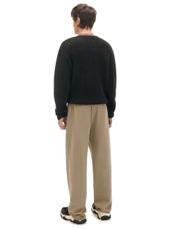 Cropp Spodnie*Beżowe spodnie z dżerseju beżowy