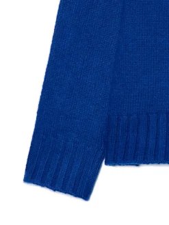 Cropp Swetry*Beżowy gładki sweter niebieski