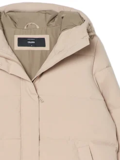 Cropp Kurtki, Płaszcze*pikowany płaszcz beżowy