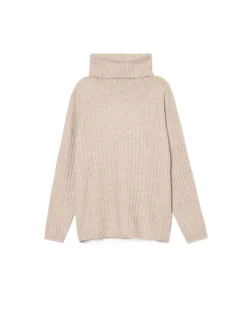 Cropp Swetry*sweter z golfem beżowy