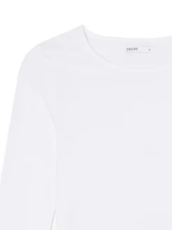 Cropp Koszulki, Topy*Biała bluzka basic biały