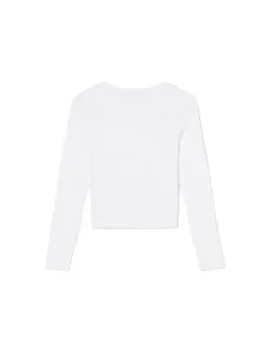 Cropp Koszulki, Topy*Biała bluzka basic biały